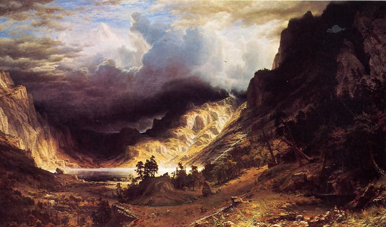 Albert Bierstadt, A Storm In The Rocky Mountains, 1866