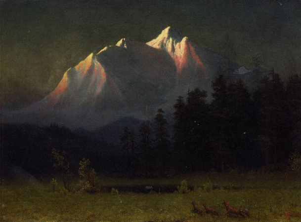 Albert Bierstadt, Western Landscape, 1871