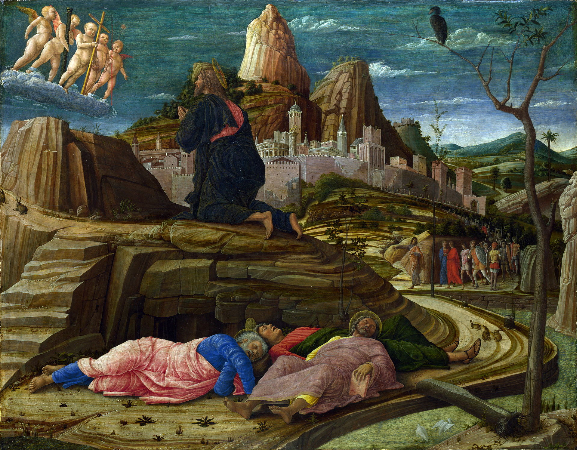 Andrea Mantegna, Agony in the Garden, 1458-60
