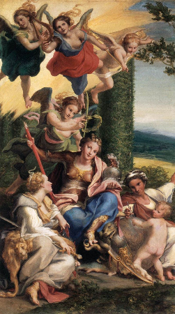Antonio Allegri Correggio, Allegory of Virtues, 1528-30