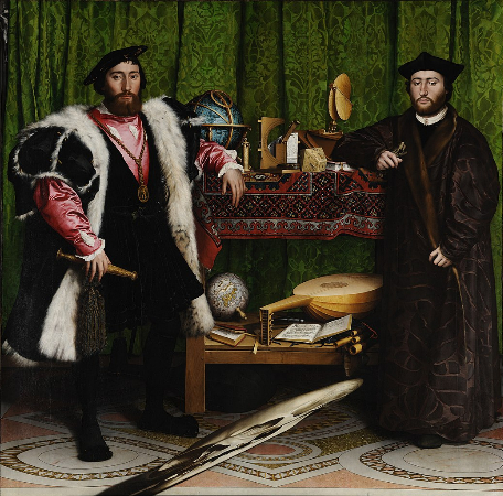 Hans Holbein, The Ambassadors, 1533