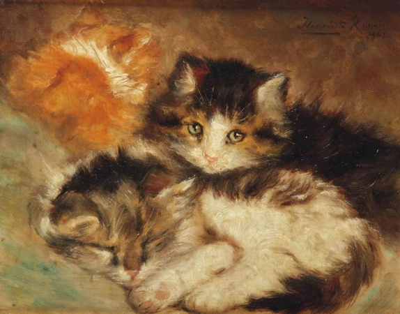 Henriette Ronner-Knip, A Nest of Kittens