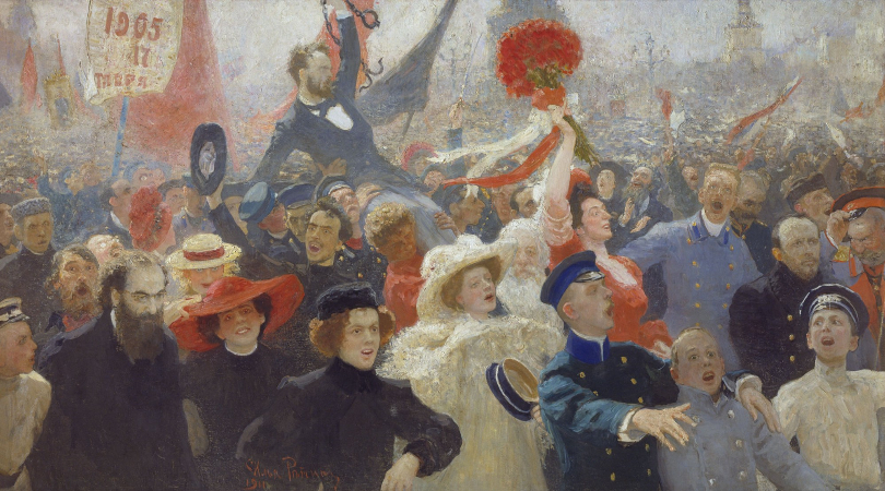 İlya Repin, Demonstration On October 17, 1905