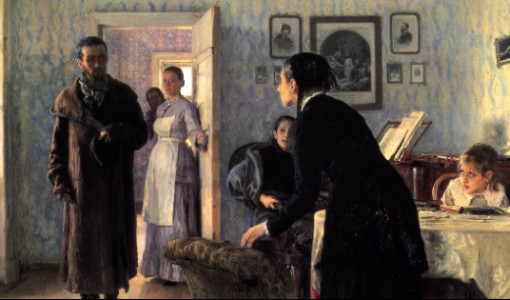 İlya Repin, Unexpected Visitors, 1888