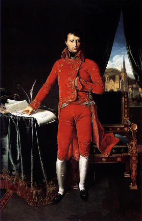 Jean Auguste Dominique Ingres, Portrait de Napoléon Bonaparte en premier consul, 1804