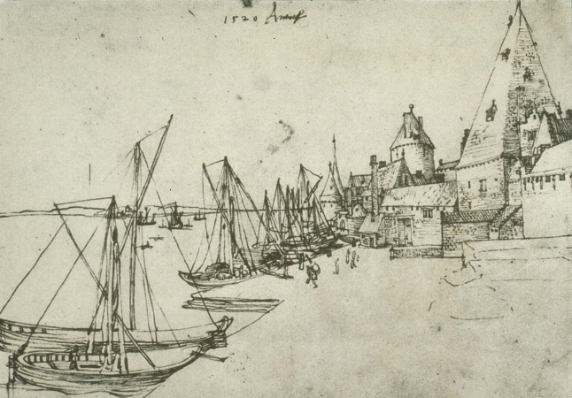 Albrecht Durer, The Port of Antwerp, 1520