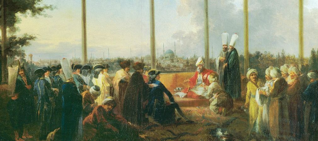 An Audience In Istanbul By The Grand Vizier for Francois Emmanuel Guignard