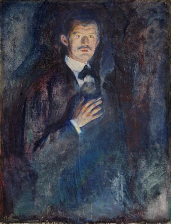 Edvard Munch, Self-Portrait With Cigarette, 1895