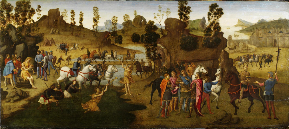 Francesco Granacci, Julius Caesar and the Crossing of the Rubicon, 1493-94