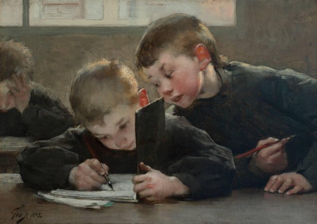 Henry Jules Jean Geoffroy, School Days, 1893