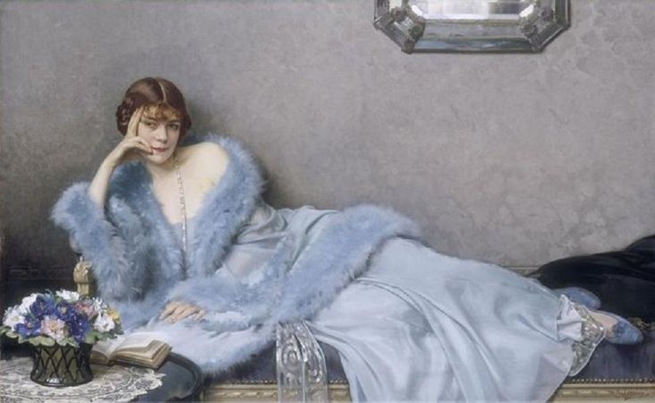 Hubert Denis Etcheverry, Le dame en bleu, 1930