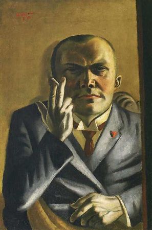 Max Beckmann, Self-Portrait with a Cigarette, 1923