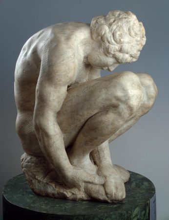 Michelangelo, Crouching Boy, 1530-34