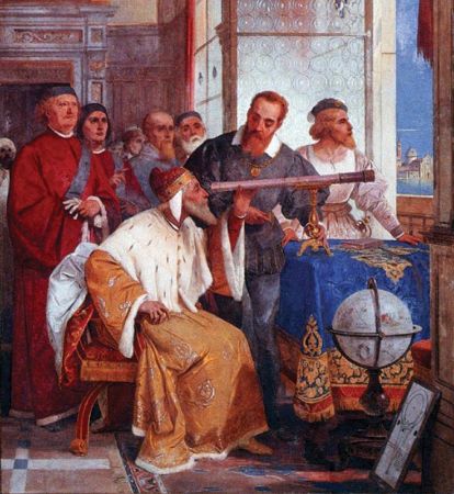 Giuseppe Bertini, Bertini Fresco of Galileo Galilei and Doge of Venice