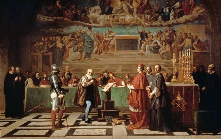 Robert Fleury, Galileo Vor Der Inquisition Im Vatikan