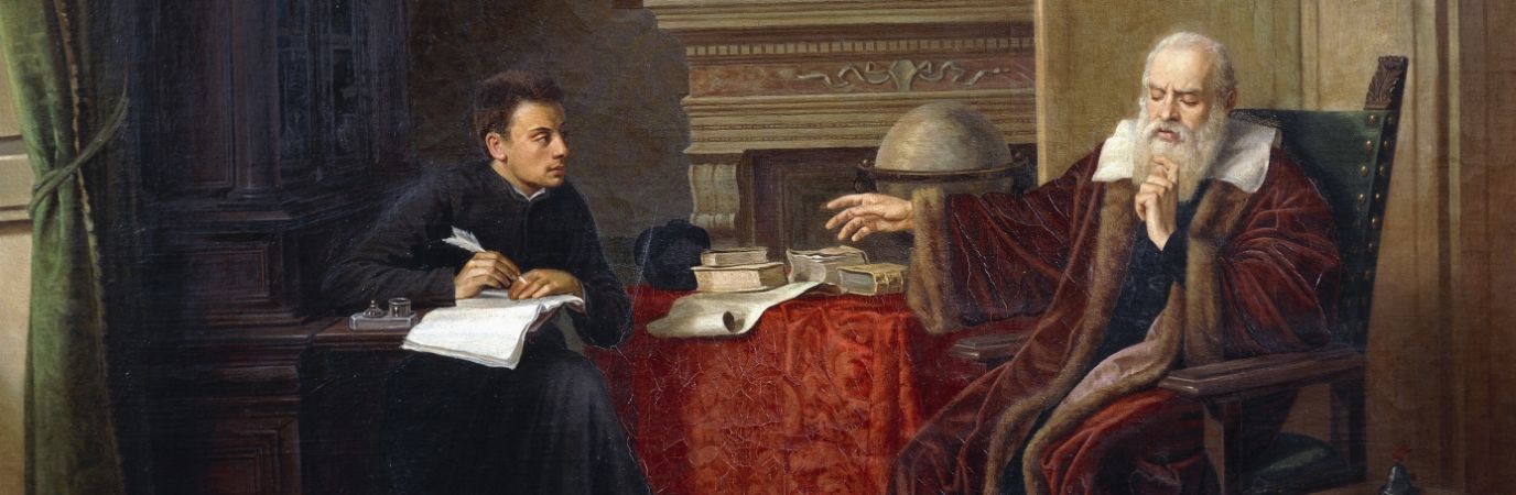 Vincenzo Cantagalli, Galileo Galilei Dictating His Observations To His Secretary In Arcetri