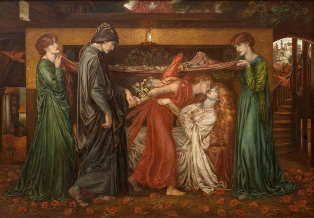 Dante's Dream At The Time of the Death of Beatrice, Dante Gabriel Rossetti, 1871