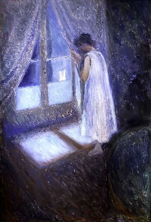 Edvard Munch, Girl Looking Out The Window, 1892