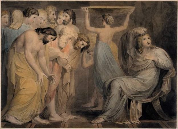 William Blake, Joseph's Brethren Bowing Down Before Him, 1785