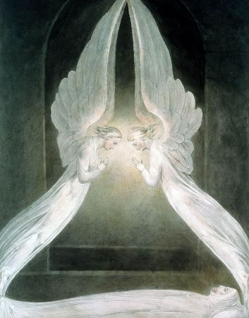 William Blake, The Angels Hovering Over The Body of Christ In The Sepulchre, 1805