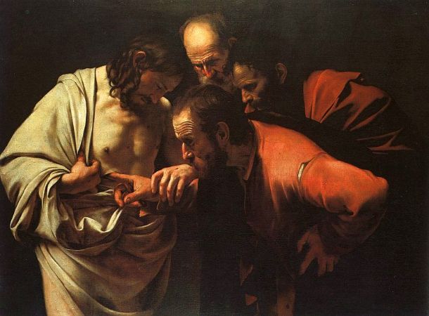 Caravaggio, The Incredulity of Saint Thomas, 1588