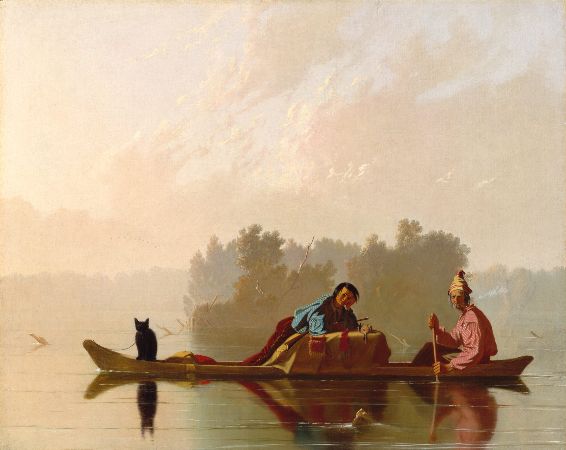 George Caleb Bingham, Fur Traders Descending The Missouri, 1845