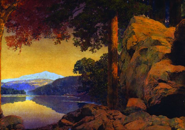 Maxfield Parrish, Plainfield Town Hall Stage Set - Center Stage, 1916