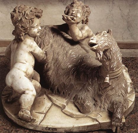 The Goat Amalthea with the Infant Jupiter and a Faun, 1615