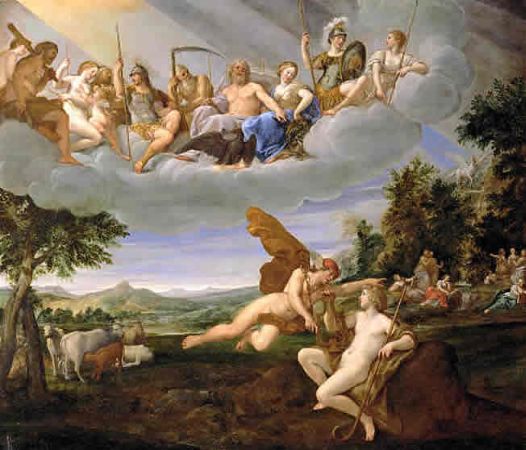 Francesco Albani, Apollo and Hermes, 1635