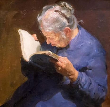 Boris Ivanovich Kopylov, Old Woman Reading, 1959