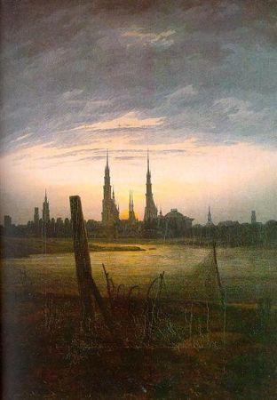 Caspar David Friedrich, City At Moonrise, 1817