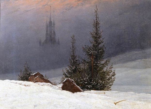 Caspar David Friedrich, Winter Landscape With Church, 1811