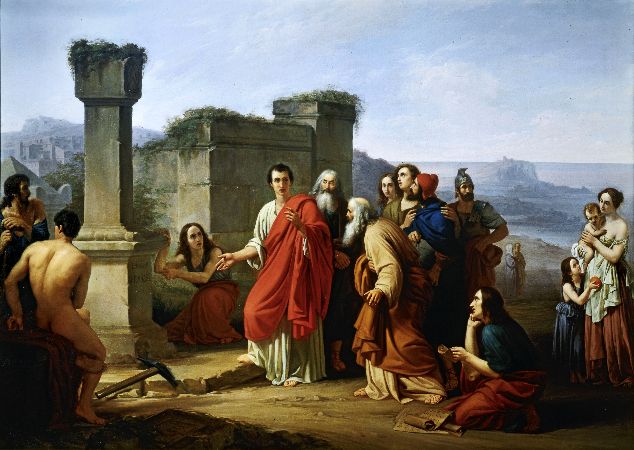 Paul Barbotti, Cicero Discovering Tomb of Archimedes, 1853