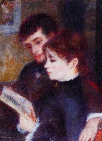 Pierre Auguste Renoir, Reading Couple (Aka Edmond Renoir And Marguerite Legrand), 1877