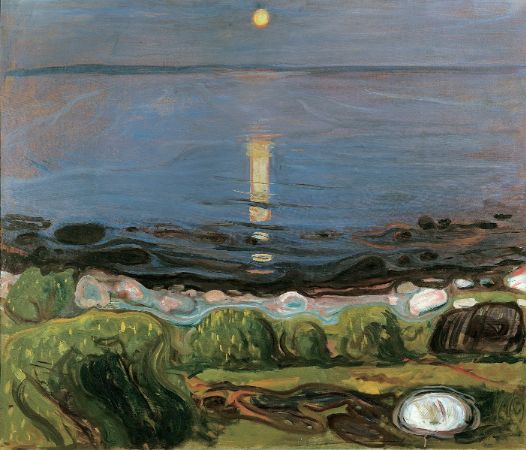 Edvard Munch, Summer Night On The Beach