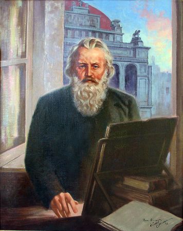 Pearl Routon, Portrait of Johannes Brahms, 1864