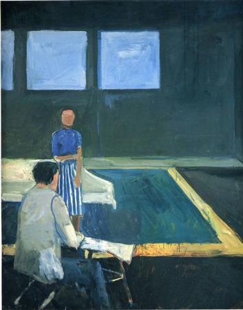 Richard Diebenkorn, Man and Woman In A Large Room, 1957