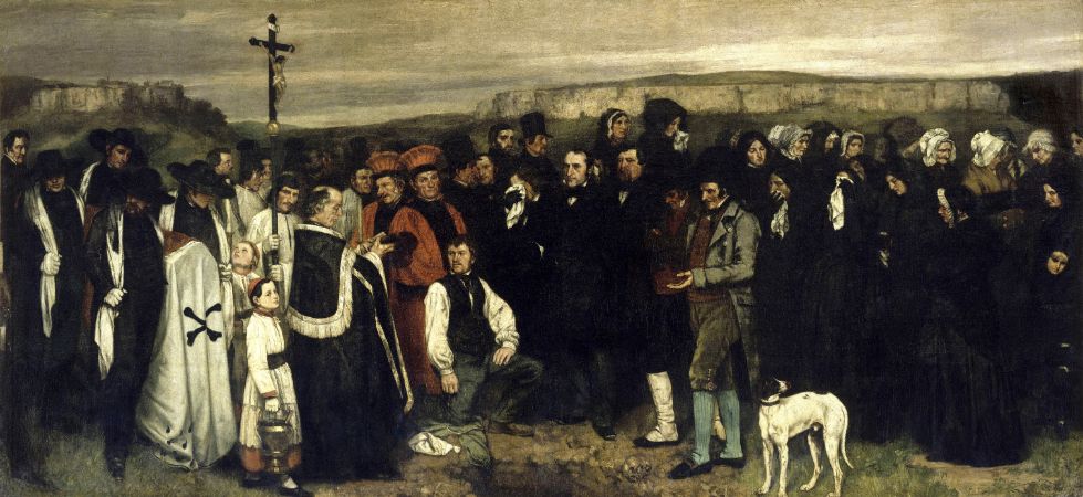 Gustave Courbet, A Burial At Ornans, 1850
