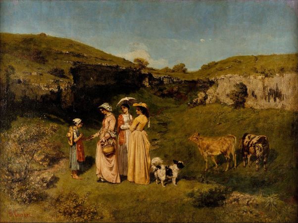 Gustave Courbet, Young Ladies Of The Village, 1852