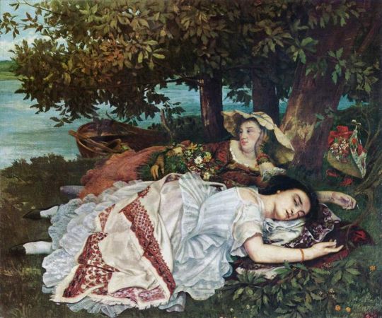 Gustave Courbet, Young Ladies On The Banks Of The Seine, 1857
