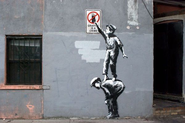 Banksy, Better Out Than In, 2013