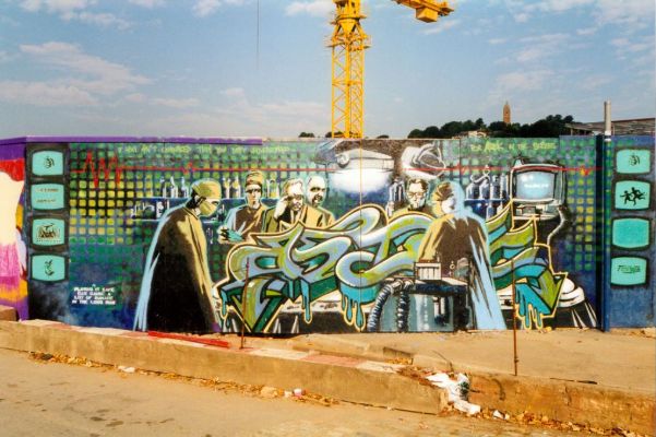 Banksy, For Astek In The Scrubs, Bristol, 1998