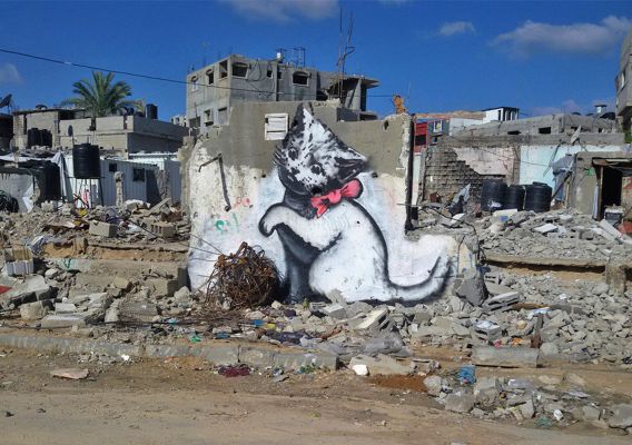 Banksy, Kitten, Gazze, 2015