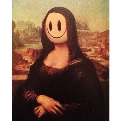 Banksy, Mona Lisa With A Smiley, 2004