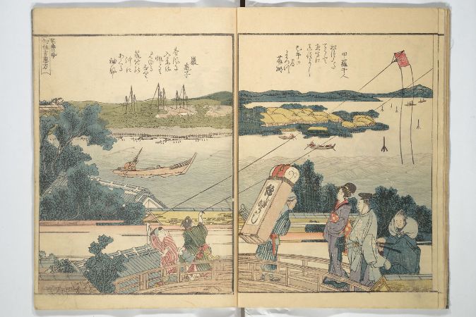 Panoramic Views of Both Banks of the Sumida River At A Glance, 1806