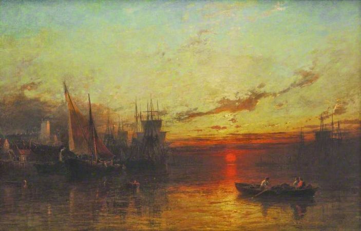 James Francis Danby, The Thames at Sunset