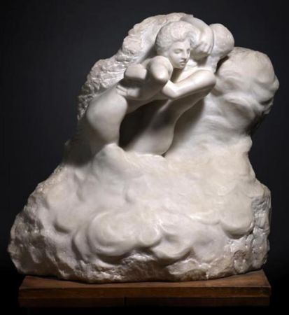 Auguste Rodin, Paolo y Francesca en las nubes, 1904-1905