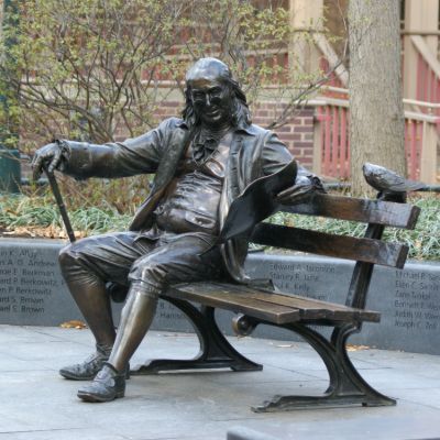 George Lundeen, Benjamin Franklin Statue