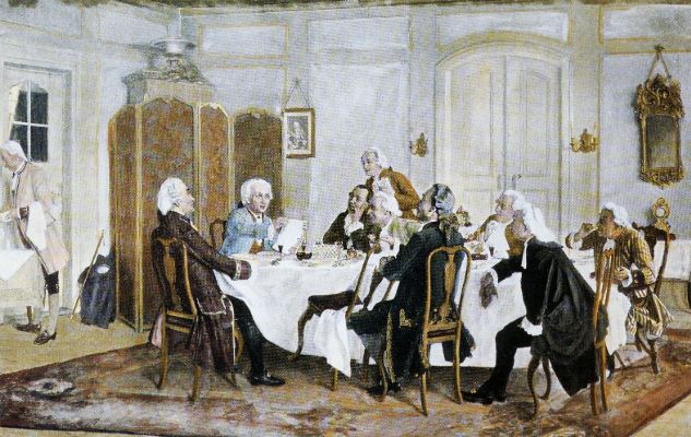 Emil Doerstling, Kant and Friends At Table, 1882-83