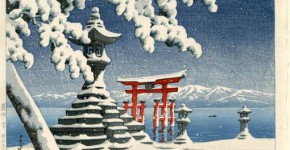 Hasuı Kawase, Snow At Itsukushıma, 1932 (1)